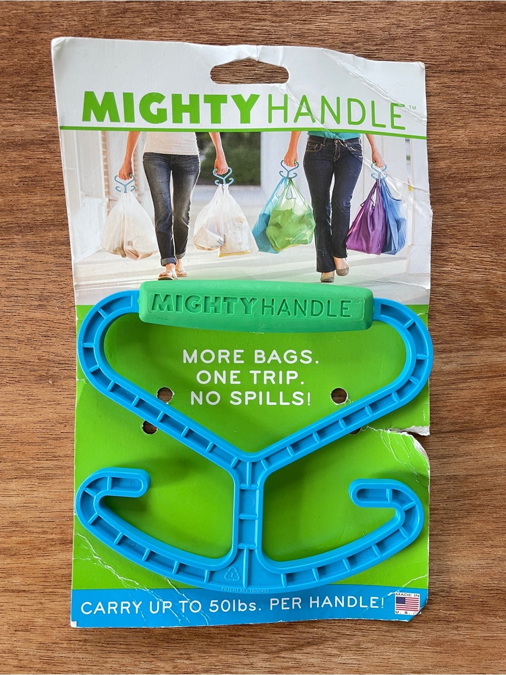 Mighty Handle, blue green